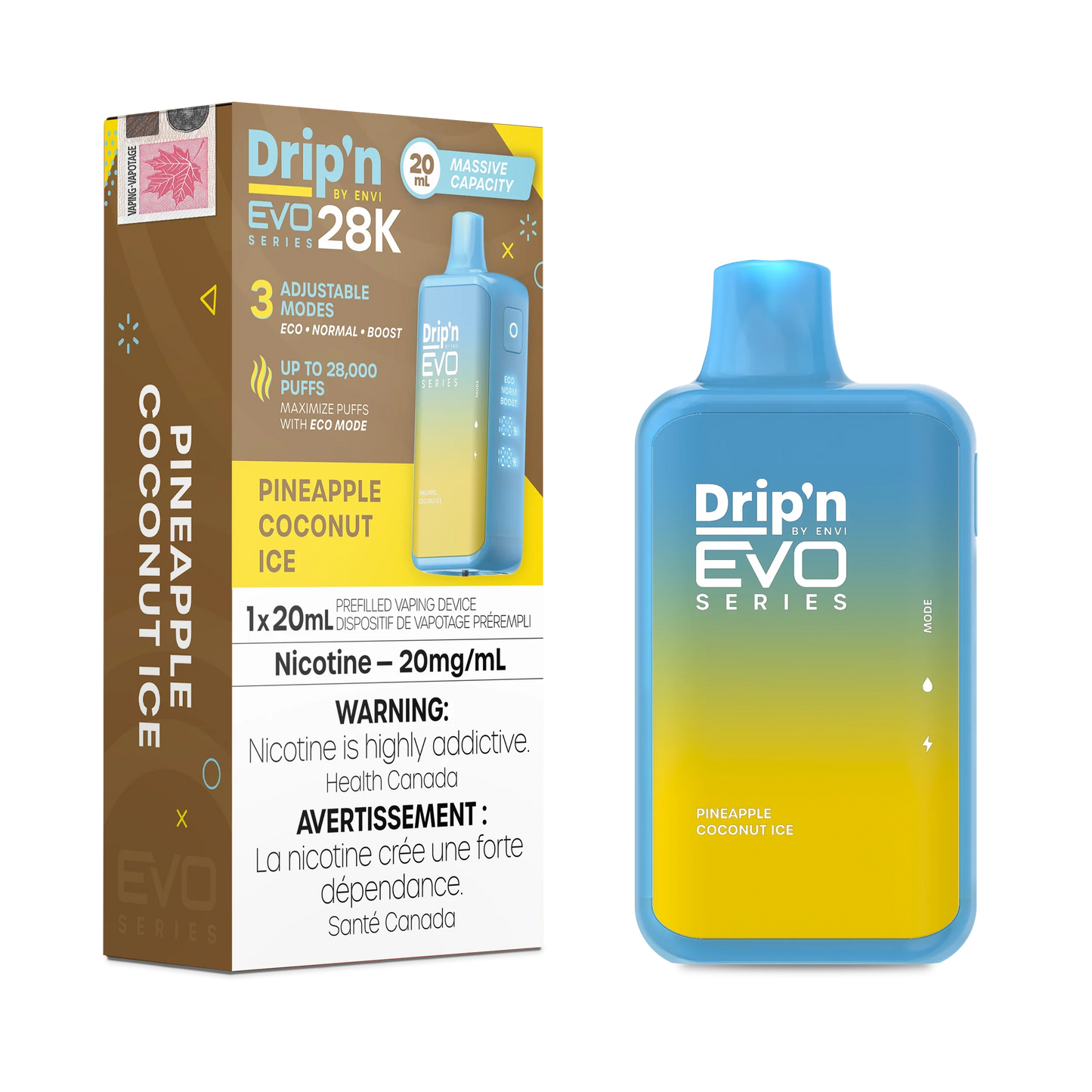 Pineapple Coconut Ice Drip'N Evo - Disposable 28K