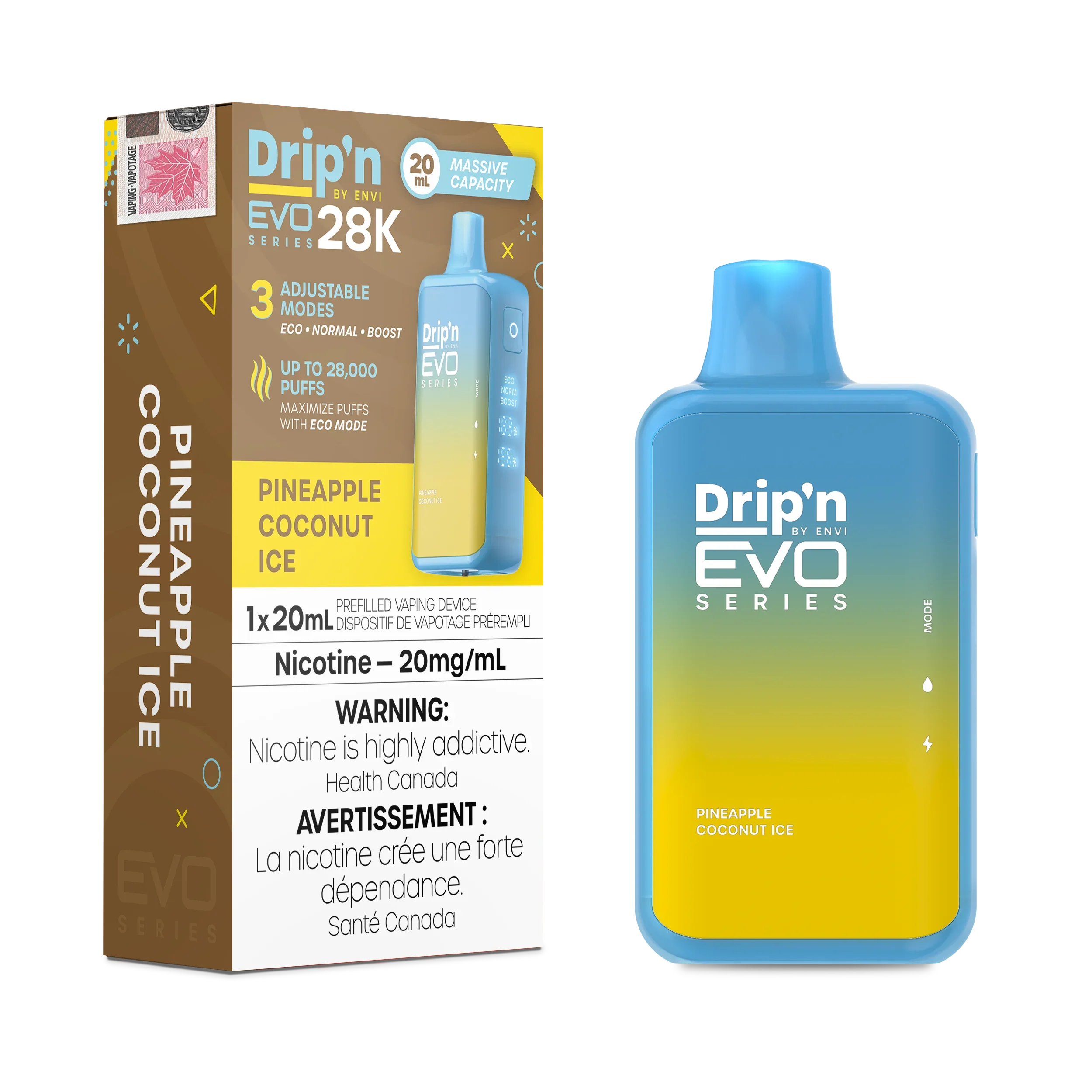 Pineapple Coconut Ice Drip'N Evo - Disposable 28K