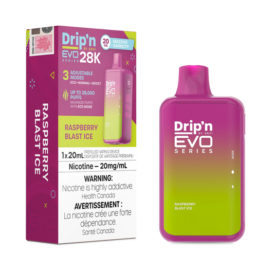 Raspberry Blast lce Drip'N Evo - Disposable 28K