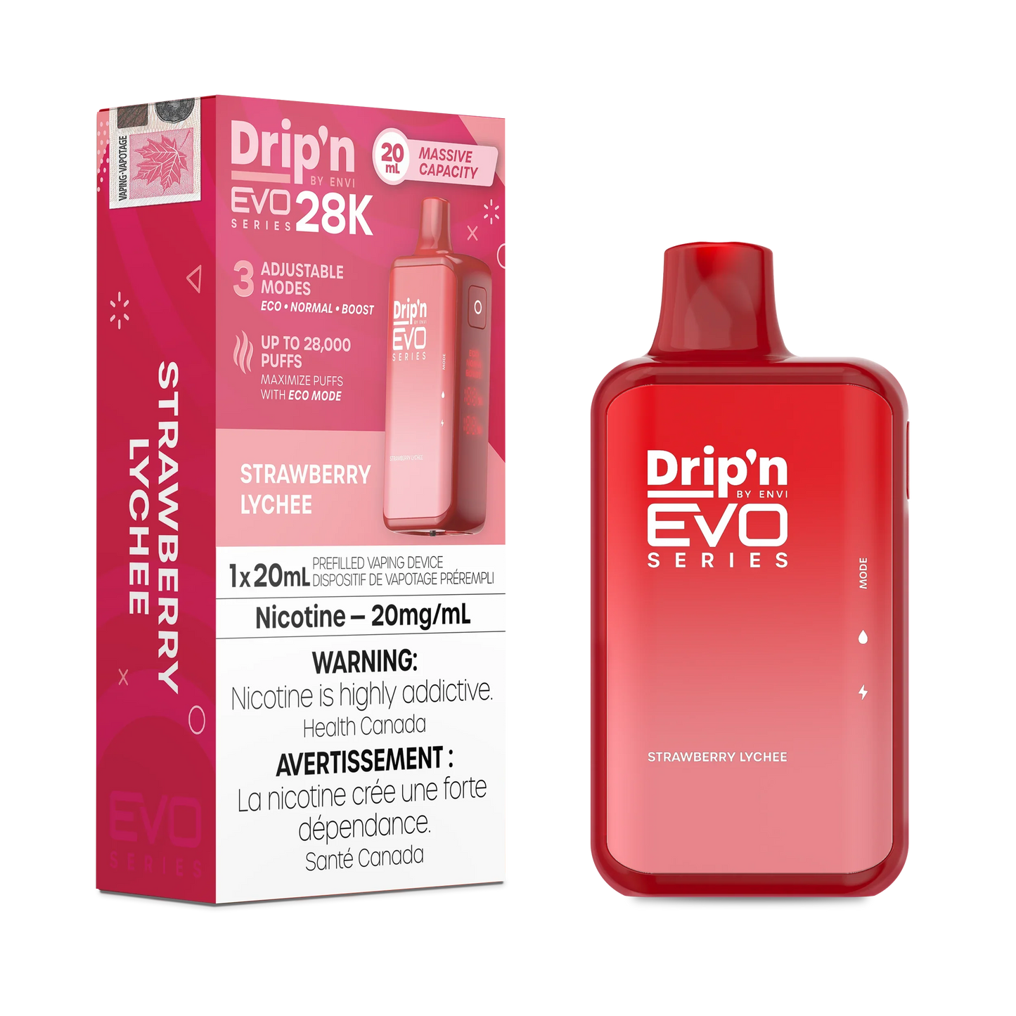 Strawberry Lychee Drip'N Evo - Disposable 28K