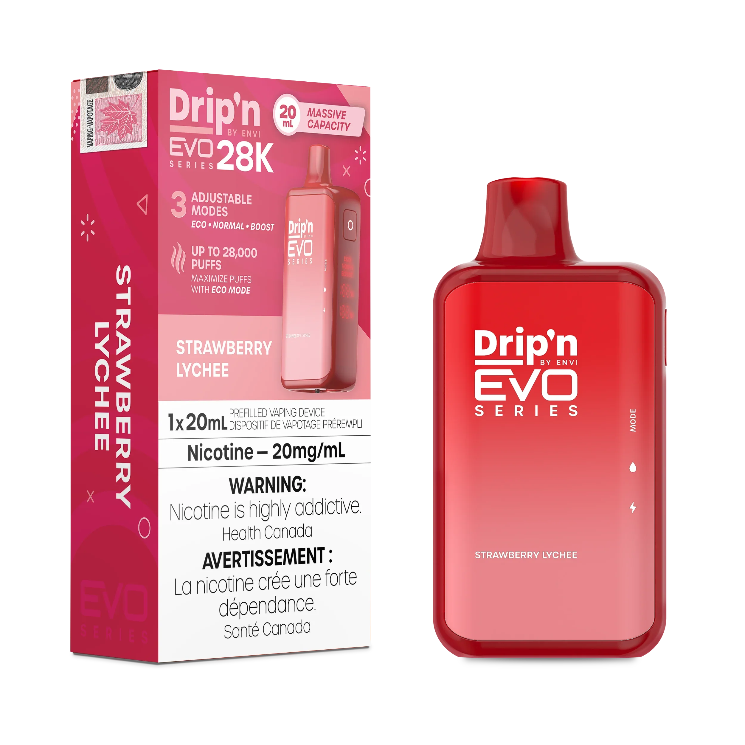 Strawberry Lychee Drip'N Evo - Disposable 28K