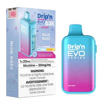 Blue Razz Drip'n by Envi EVO 63K - Disposable Vape