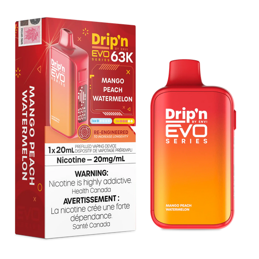 Mango Peach Watermelon Drip'n by Envi EVO 63K - Disposable Vape by DRIP'N — view 2