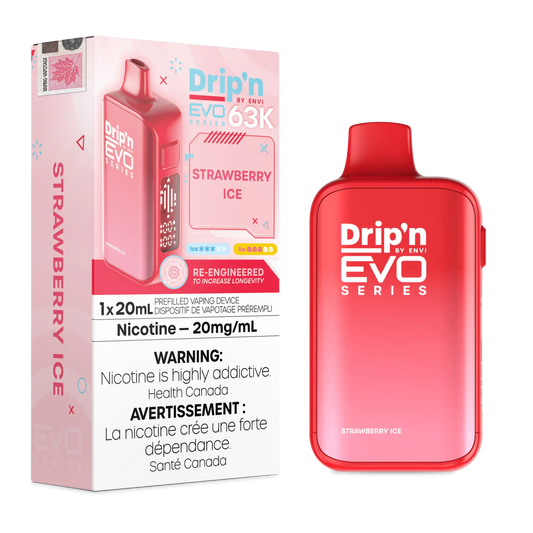 Strawberry Ice Drip'n by Envi EVO 63K - Disposable Vape by DRIP'N — view 2