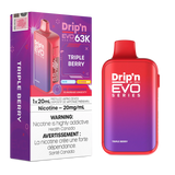 Triple Berry Drip'n by Envi EVO 63K - Disposable Vape
