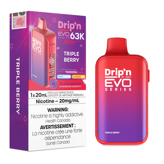 Triple Berry Drip'n by Envi EVO 63K - Disposable Vape by DRIP'N — view 2