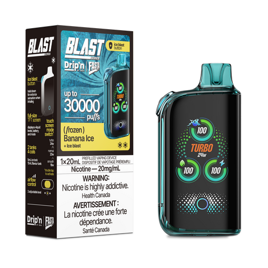 Drip'n Fasta Blast - Disposable E-Cig (PROVINCIAL) (30k Puffs) - Regular / Electric Fruit Blast Ice / 20mg