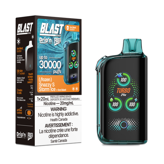 Drip'n Fasta Blast - Disposable E-Cig (PROVINCIAL) (30k Puffs) - Sour / Watermelon Ice / 20mg