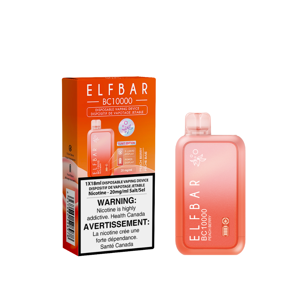 ELF Bar BC10K 18ml Disposable Vape - Peach Berry