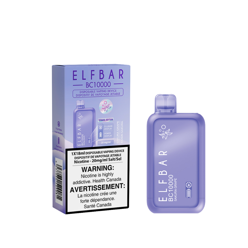 ELF Bar BC10K 18ml Disposable Vape - Sakura Grape