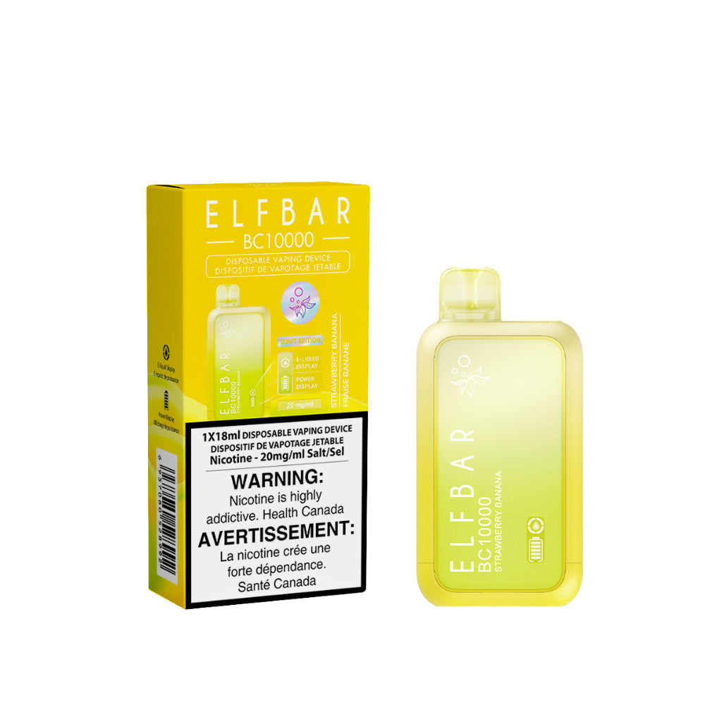 ELF Bar BC10K 18ml Disposable Vape - Strawberry Banana