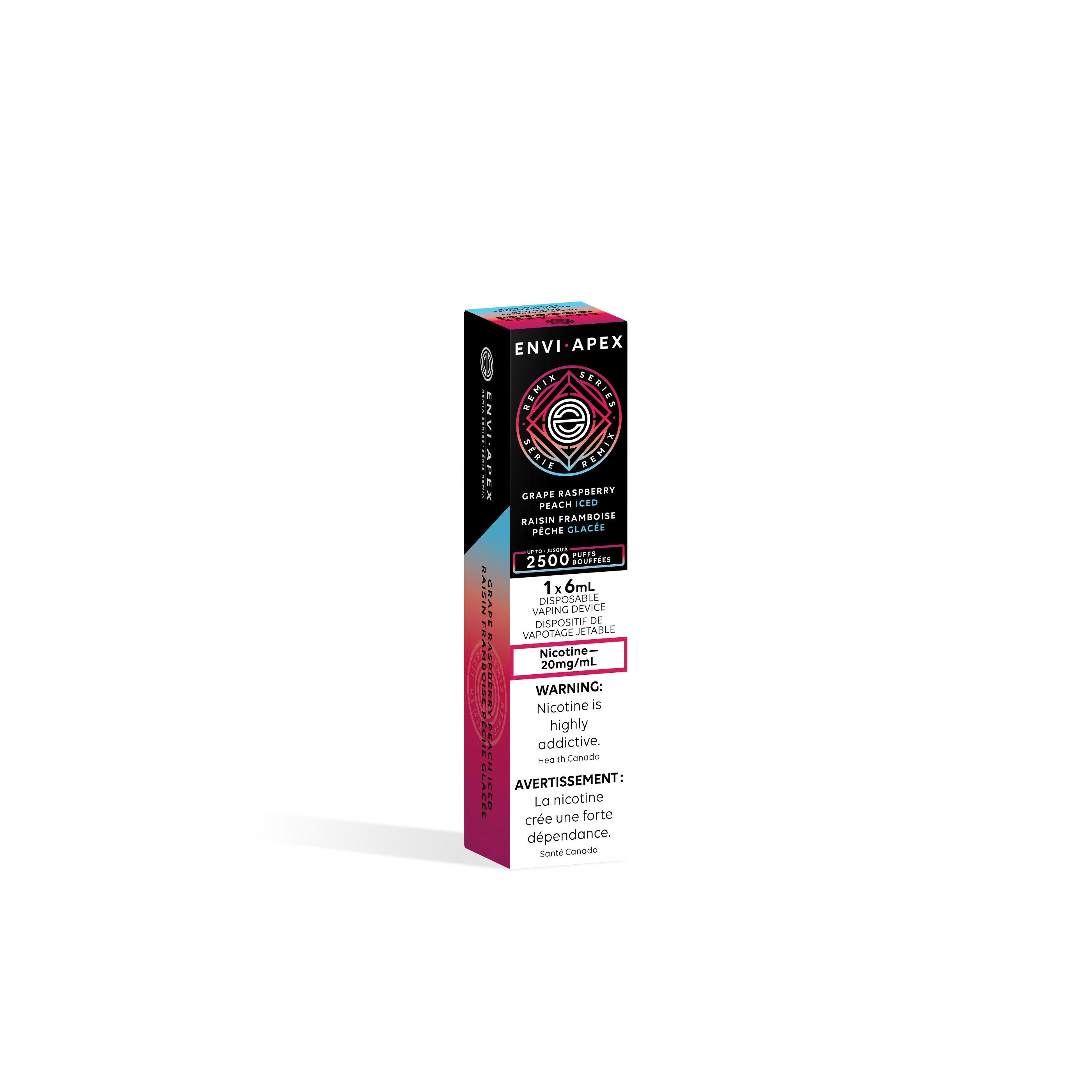 Grape Raspberry Peach Iced Apex 2500 - Disposable Vape