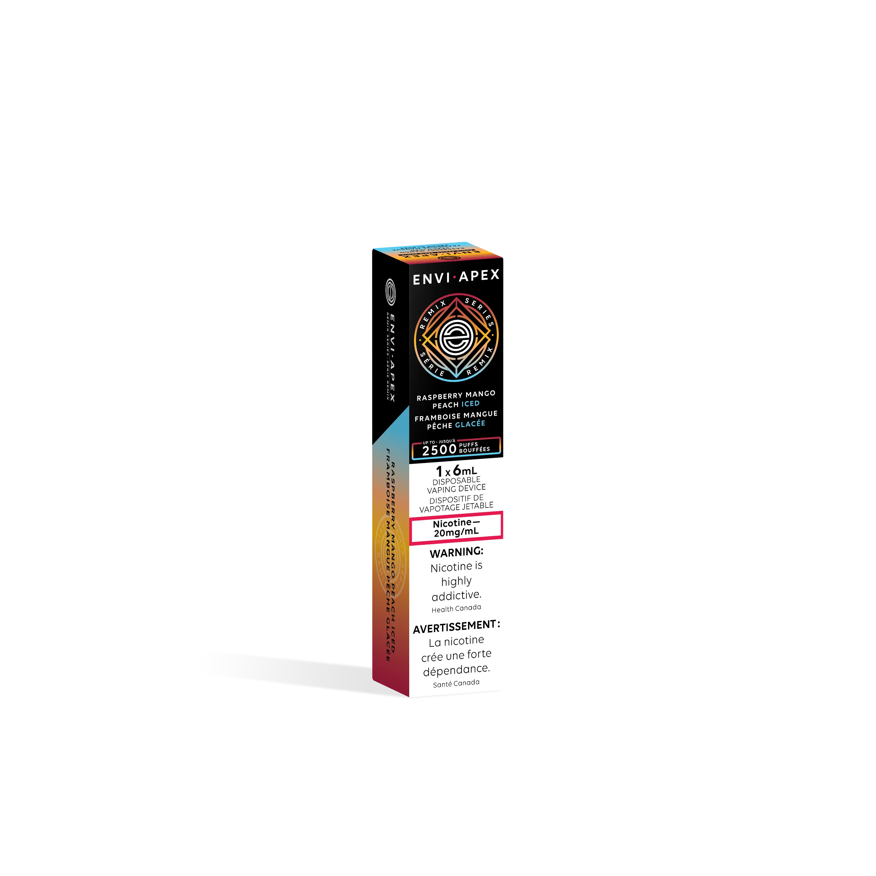 Raspberry mango peach iced Apex 2500 - Disposable Vape