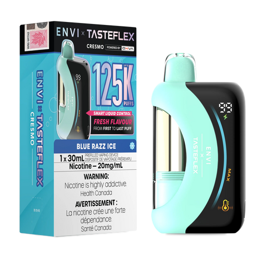 Blue Razz Ice Envi X Tasteflex (Cresmo) - Disposable 125K