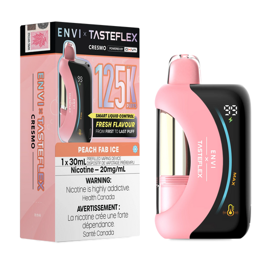 Peach Fab Ice Envi X Tasteflex (Cresmo) - Disposable 125K
