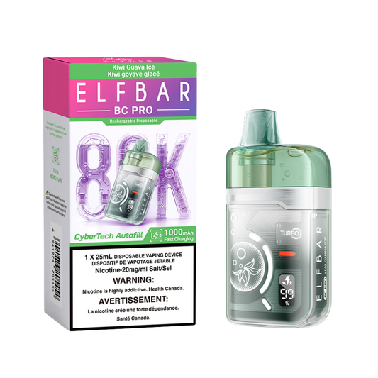 Elf Bar BC Pro 80K Disposable Vape - Kiwi Guava Ice