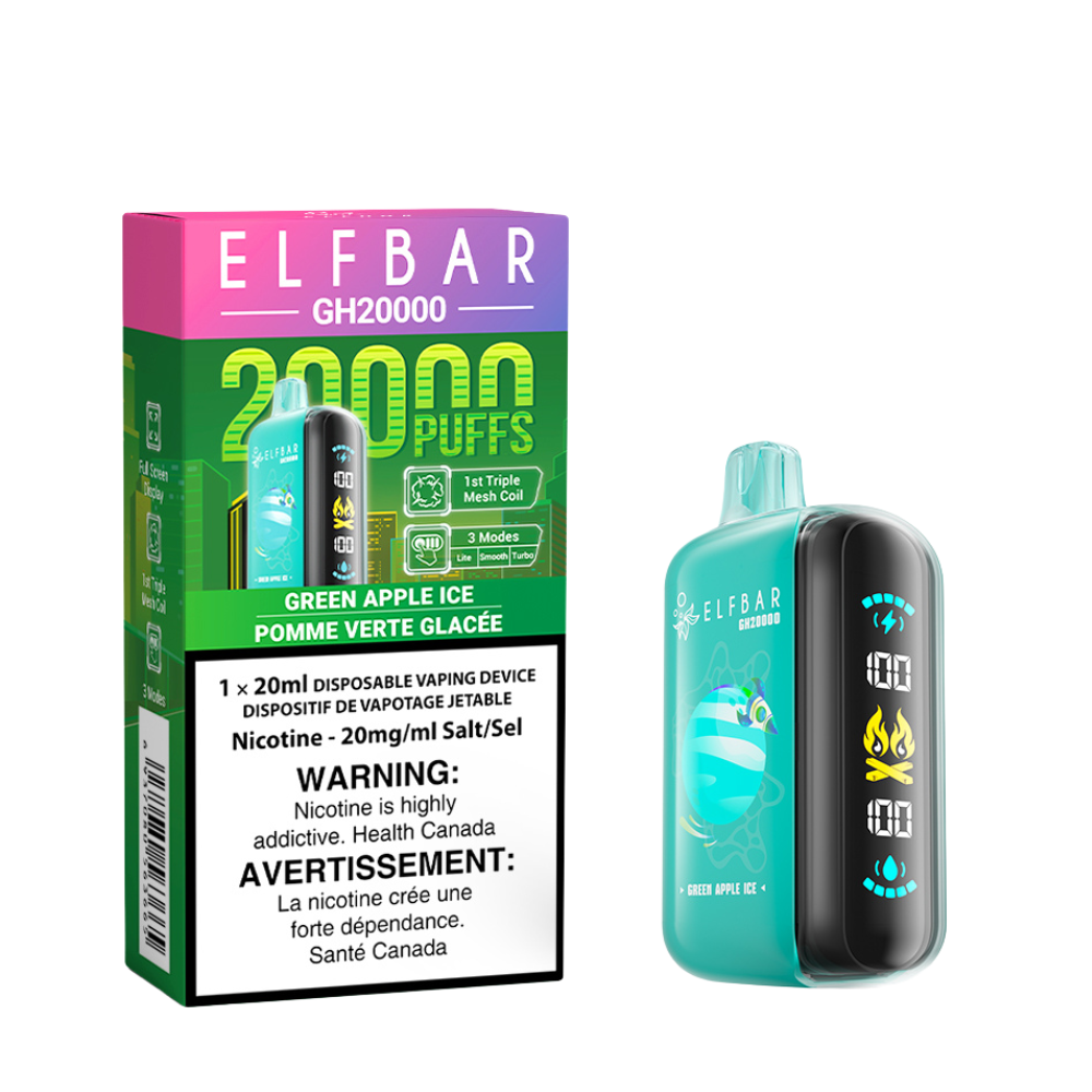 Elf Bar GH20k Disposable Vape - Green Apple Ice