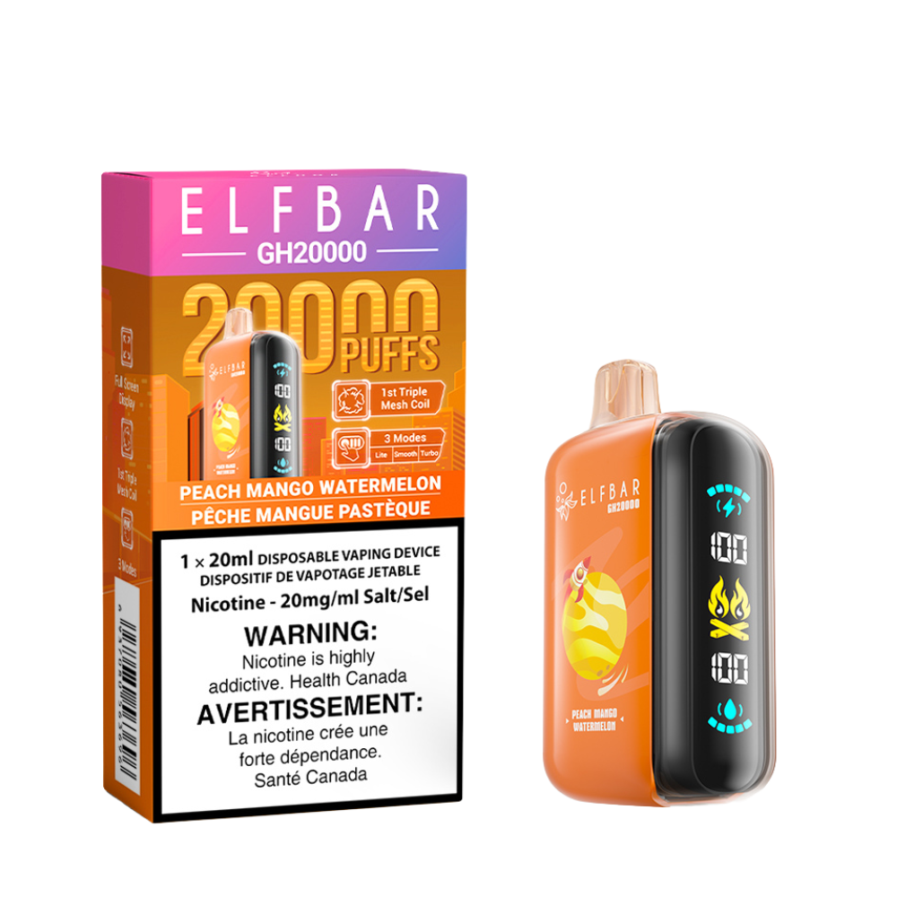 Elf Bar GH20k Disposable Vape - Peach Mango Watermelon