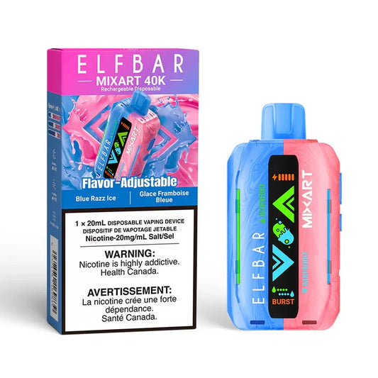 Blue Razz Ice Elf Bar MixART - Disposable 40K