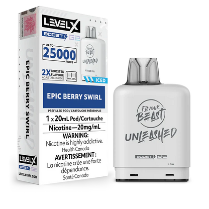 Epic Berry Swirl Flavour Beast Boost G2 Unleashed Pods 25K