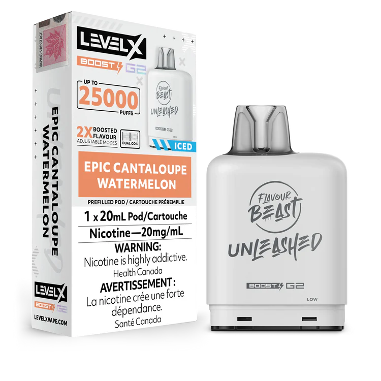 Epic Cantaloupe Watermelon Flavour Beast Boost G2 Unleashed Pods 25K