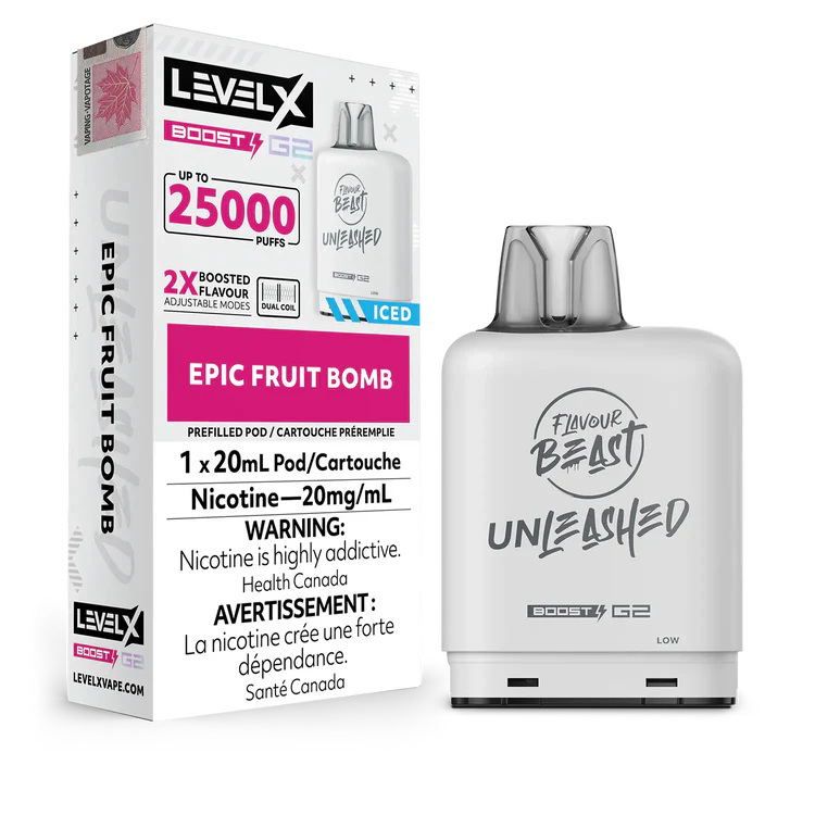 Epic Fruit Bomb Flavour Beast Boost G2 Unleashed Pods 25K