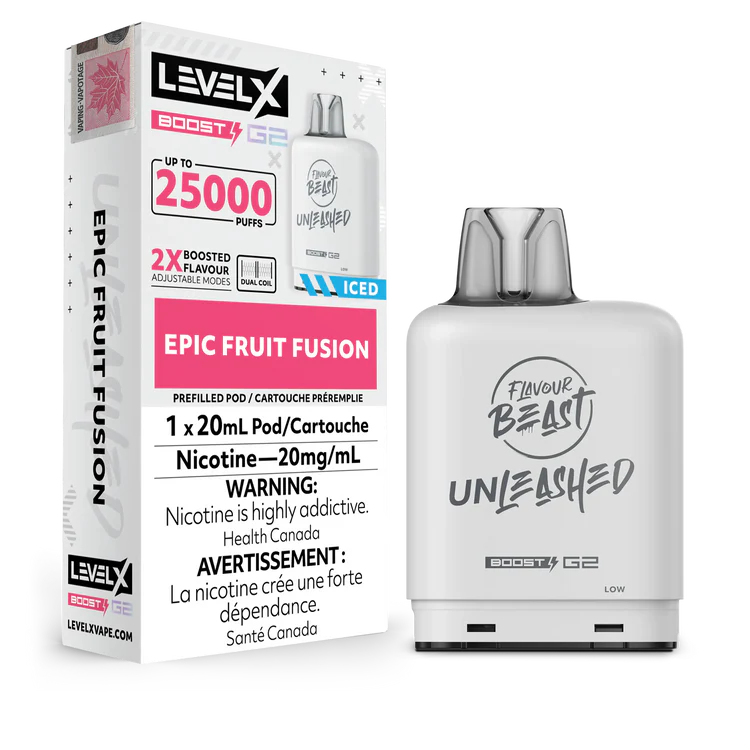 Epic Fruit Fusion Flavour Beast Boost G2 Unleashed Pods 25K