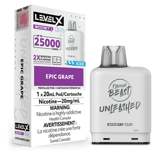 Epic Grape Flavour Beast Boost G2 Unleashed Pods 25K