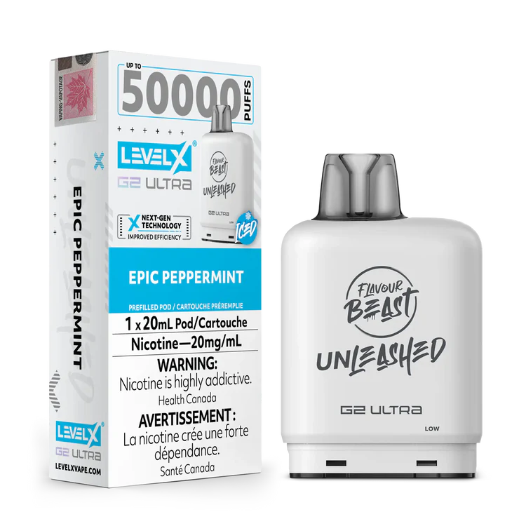 Epic Peppermint by Level X Flavour Beast Unleashed G2 Ultra 50K