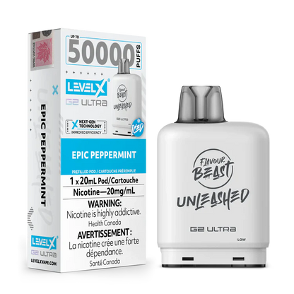 Epic Peppermint by Level X Flavour Beast Unleashed G2 Ultra 50K
