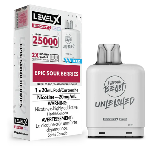 Epic Sour Berries Flavour Beast Boost G2 Unleashed Pods 25K