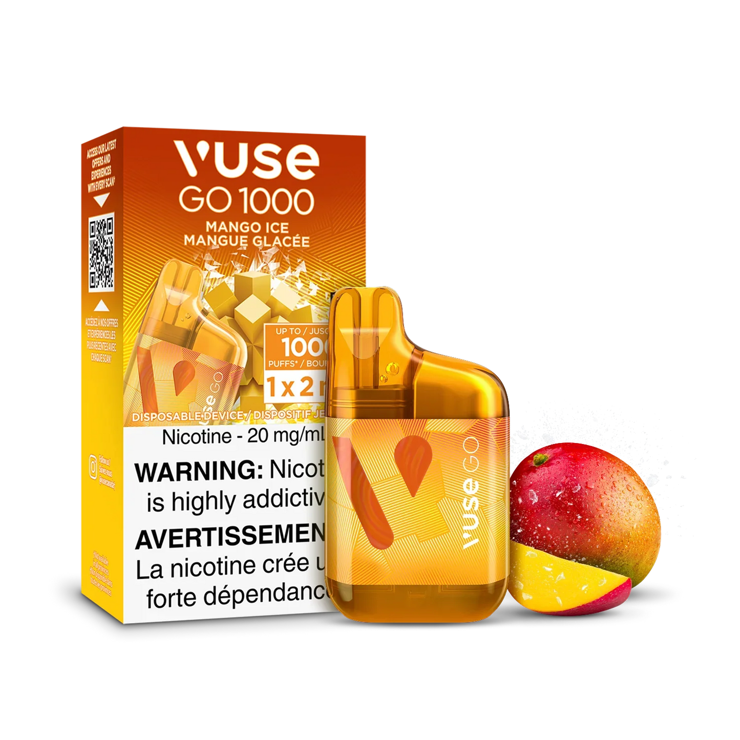 Mango Ice Vuse GO 1000 - Disposable Vape
