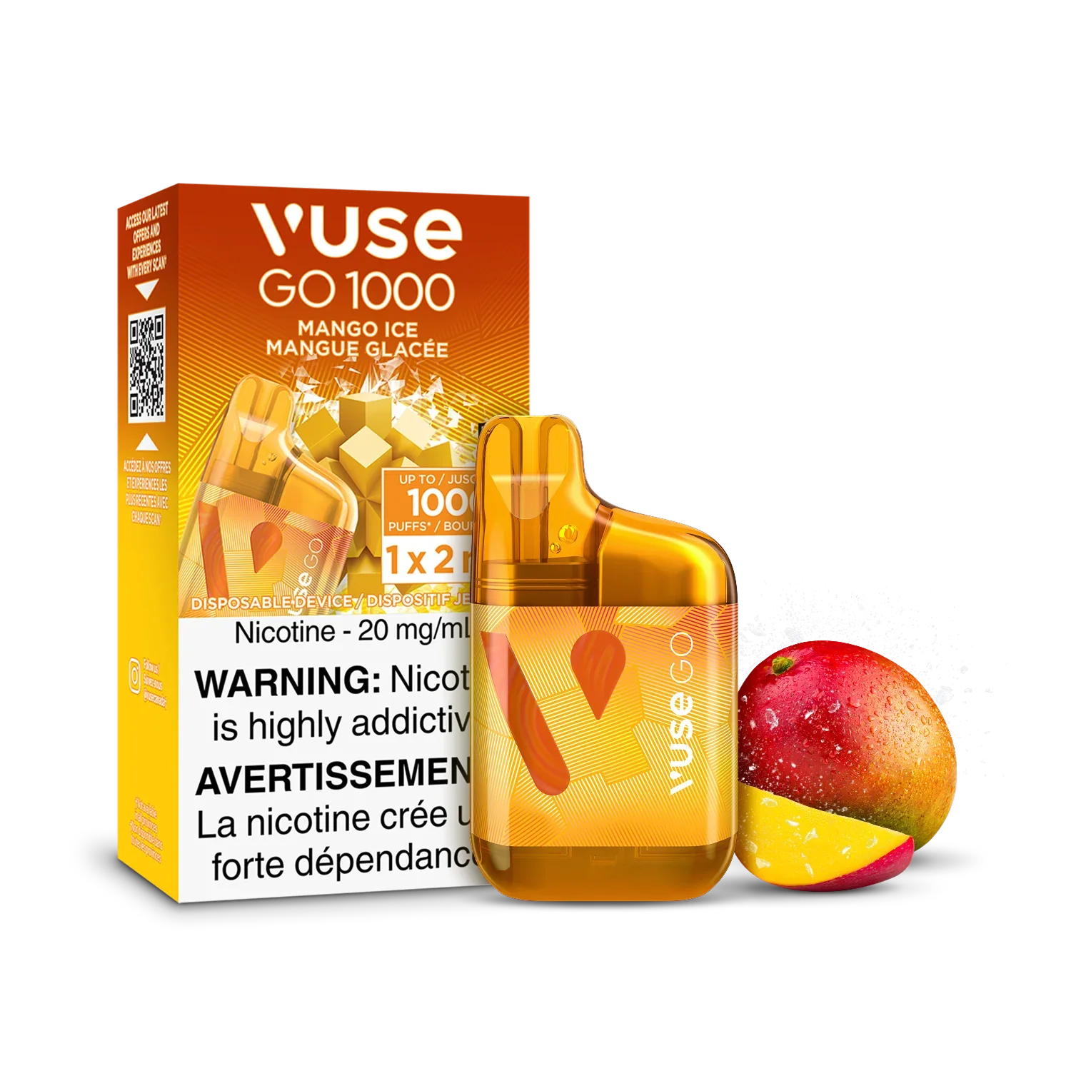 Mango Ice Vuse GO 1000 - Disposable Vape