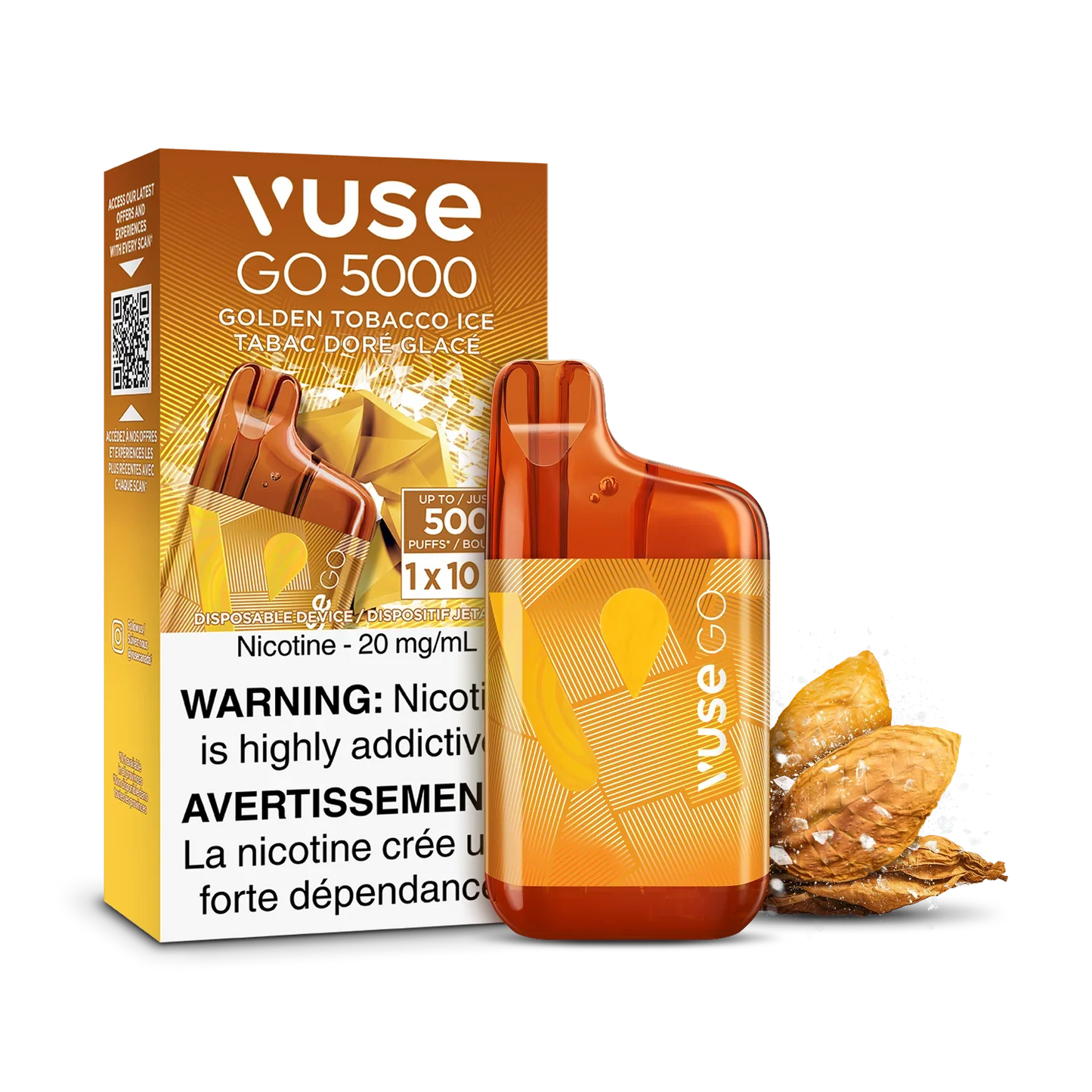Golden Tobacco Ice Vuse GO 5000 - Disposable Vape