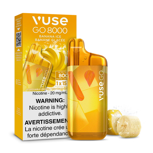 Banana Ice Vuse GO 8000 - Disposable Vape