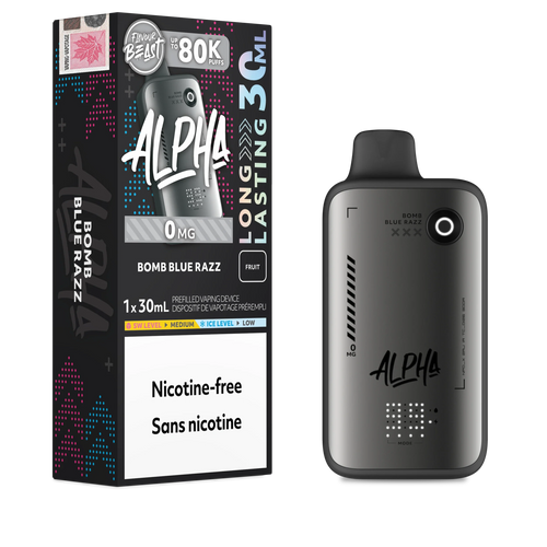 Bomb Blue Razz Flavour Beast Alpha - Disposable Vape 80K