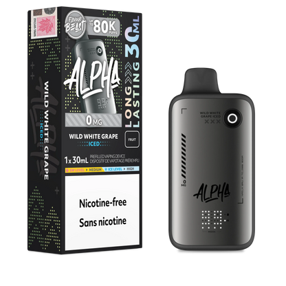 Wild White Grape Iced Flavour Beast Alpha - Disposable Vape 80K