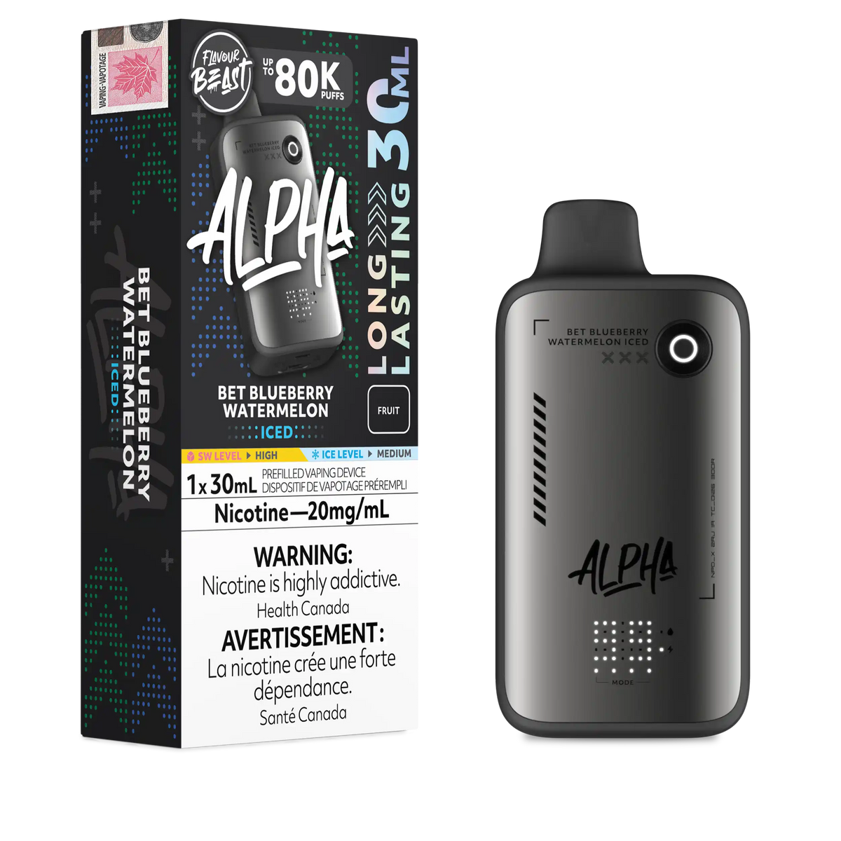 Bet Blueberry Watermelon Iced Flavour Beast Alpha - Disposable Vape 80K