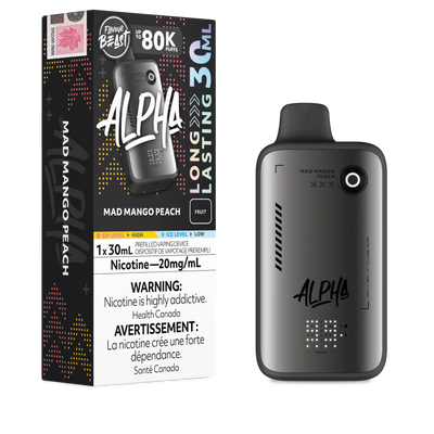 Mad Mango Peach Flavour Beast Alpha - Disposable Vape 80K