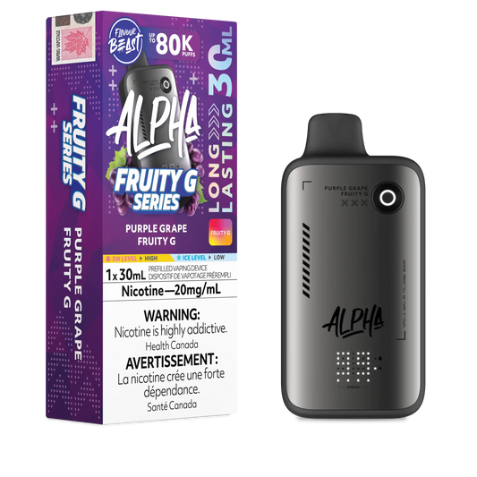 Purple Grape Fruity G Flavour Beast Alpha - Disposable Vape 80K by FLAVOUR BEAST