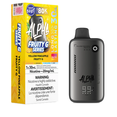 Yellow Pineapple Fruity G Flavour Beast Alpha - Disposable Vape 80K