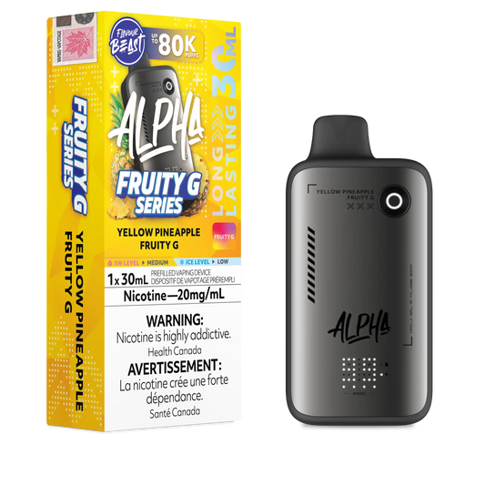 Yellow Pineapple Fruity G Flavour Beast Alpha - Disposable Vape 80K by FLAVOUR BEAST