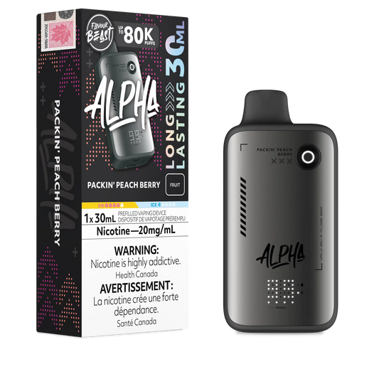 Packin' Peach Berry Flavour Beast Alpha - Disposable Vape 80K by FLAVOUR BEAST