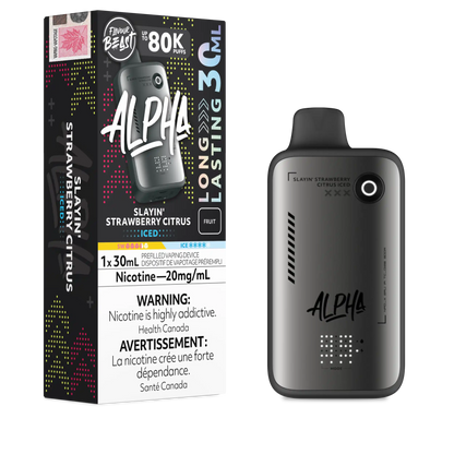 Slayin' Strawberry Citrus Iced Flavour Beast Alpha - Disposable Vape 80K