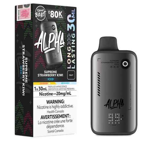 Supreme Strawberry Kiwi Iced Flavour Beast Alpha - Disposable Vape 80K by FLAVOUR BEAST