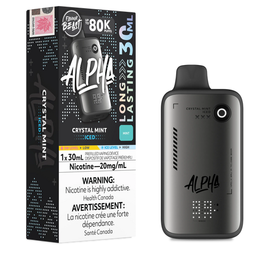 Crystal Mint Iced Flavour Beast Alpha - Disposable Vape 80K by FLAVOUR BEAST