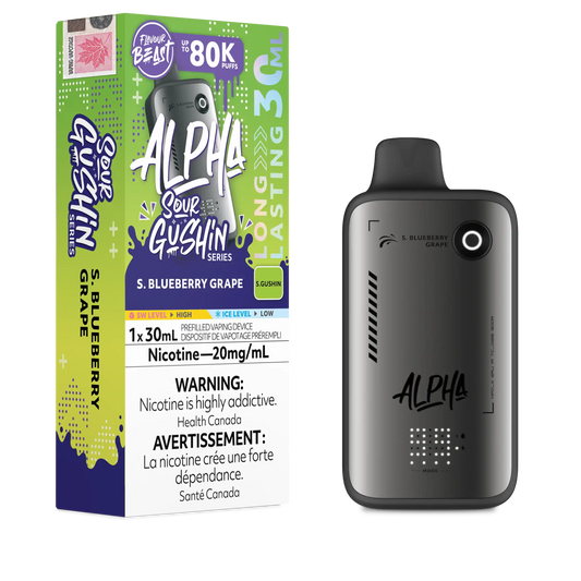 S. Blueberry Grape Flavour Beast Alpha - Disposable Vape 80K