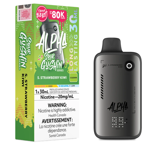 S. Strawberry Kiwi Flavour Beast Alpha - Disposable Vape 80K