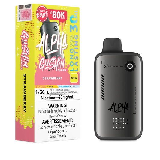 Gushin Strawberry Flavour Beast Alpha - Disposable Vape 80K