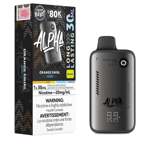Orange Swirl Iced Flavour Beast Alpha - Disposable Vape 80K